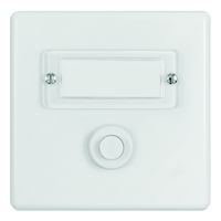 BASICO UP-Sonnerietaster SCHLIESSER 1L mit Namensschild ws