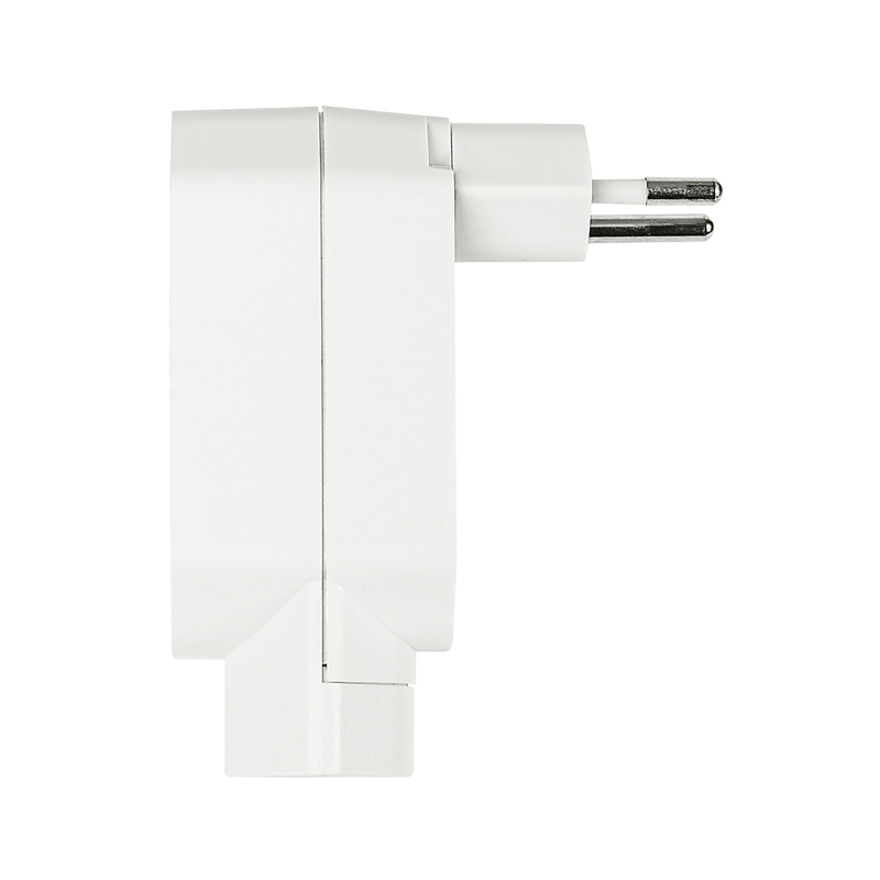 Mehrfachadapter MANTA 2+1xT13 drehbar 320° ws