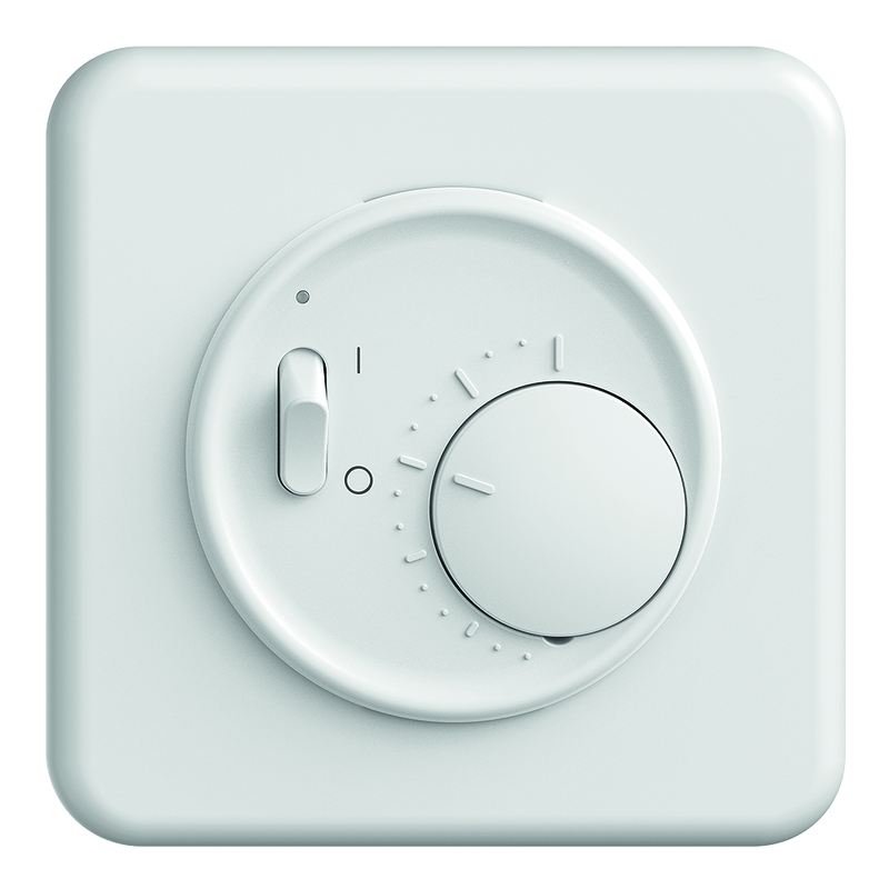 STANDARDdue Thermostat d'ambiance à enc. avec interrupteur bl