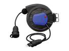 Avvolgicavo retrattile 1xT13 Td 3x1.5mm2 5m con spina T12 1m nr/bl