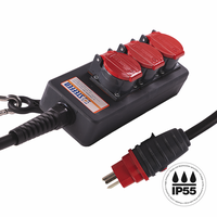 Steckdosenleiste PROFESSIONAL 3xT25 GdV 5x2.5mm2 3m IP55 sw/rt
