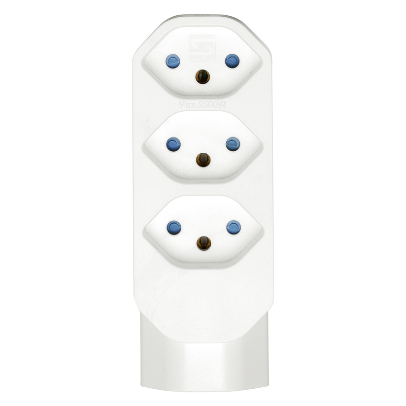 Mehrfachadapter MANTA 3+1xT13 drehbar 320° ws