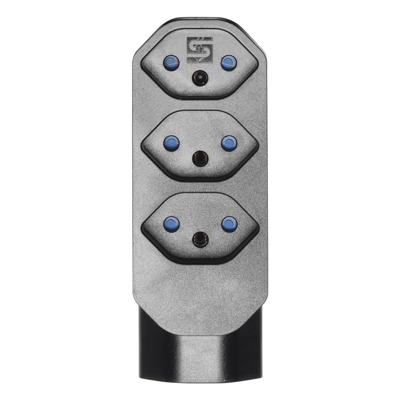 Mehrfachadapter MANTA 3+1xT13 drehbar 320° sw