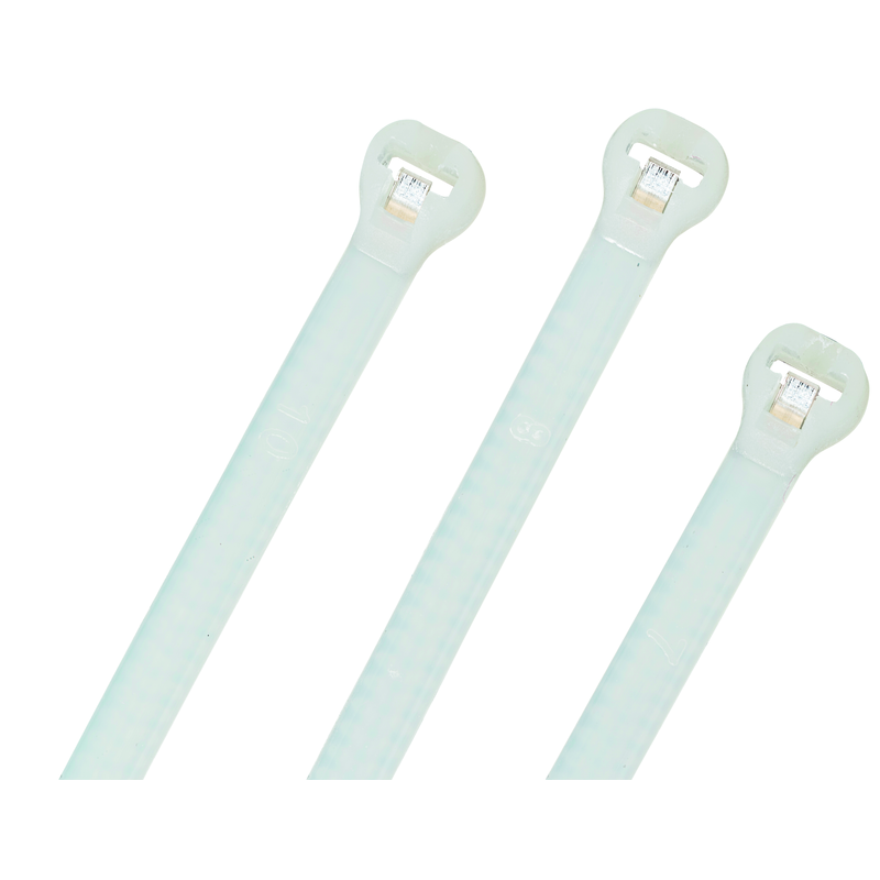 Kabelbinder mit Stahlnase 361x4.8mm, Natur