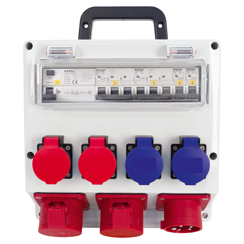 Baustromverteiler 16A bestückt IP55