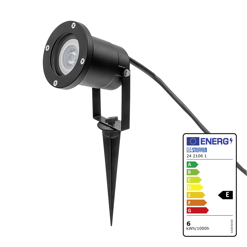 GardenLine Spot mit LED-Lampe 6W IP65 3m T13 IP55