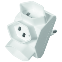 Adaptateur multiple en étoile 3xT23 (250V/16A) bl