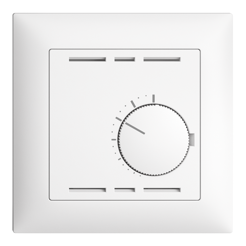 EDIZIOdue Thermostat d'ambiance à enc. avec roue rotative bl