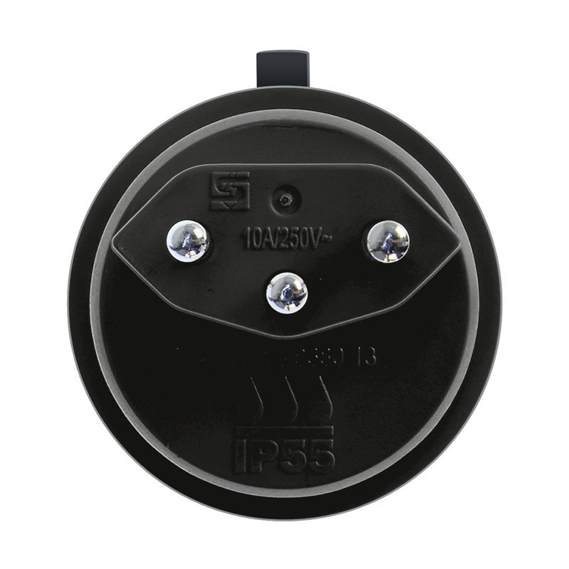 Stecker T13 IP55 schwarz mit EAN