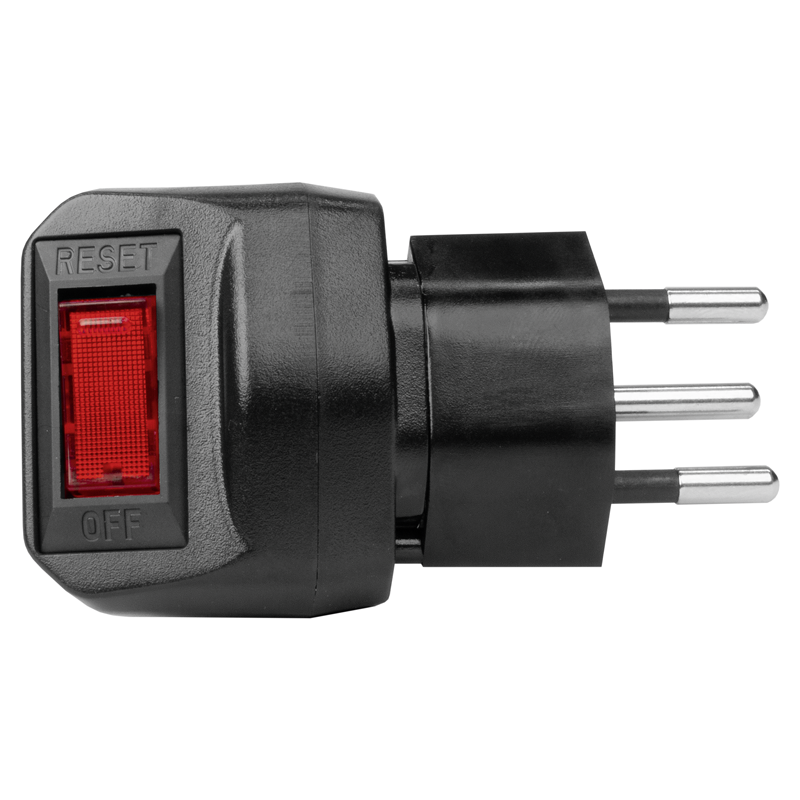 Spina RESET T12 con Breaker Switch nero