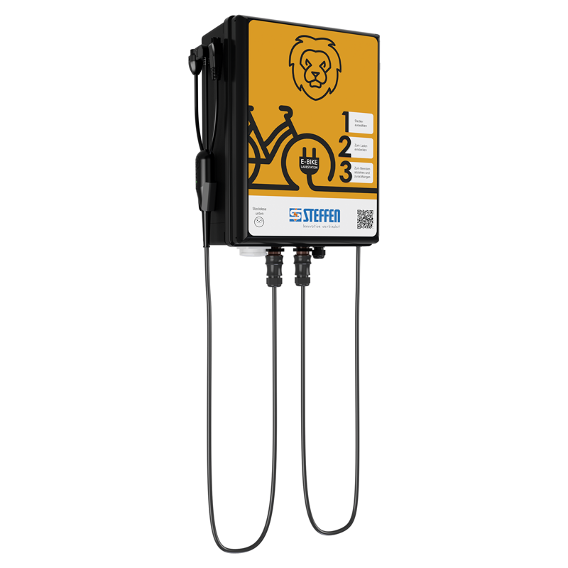 Borne de recharge pour vélos électriques LiON Box X avec 2x Bosch Smart