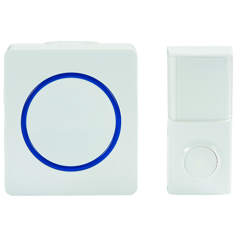 HEIDEMANN Set de carillon radio PIEZO I (portée max. 100m) bl