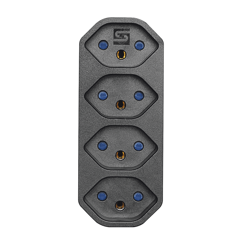 Mehrfachadapter MANTA 4xT13 drehbar 320° sw