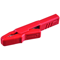Pince crocodile rouge, plage de serrage jusqu'à 9.5 mm