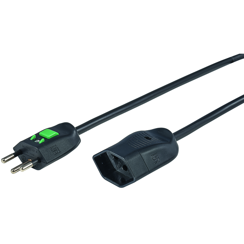Verlängerungskabel Td 3x1.5mm2 25m T12-T13 sw