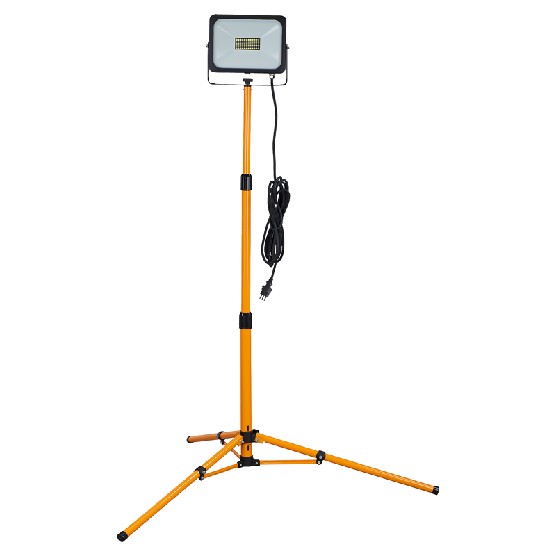 Proiettore a LED WORKLIGHT 50W giallo supporto telescopico 5m
