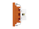 FLF Prise 1xT23 (16A/250V) avec bornes à fiche Gr.1 or