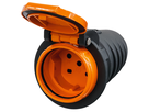 Kupplung T15 IP55 anthrazitgrau/orange
