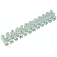 Morsettiera 0.75-4mm2 12 poli bianco PU 2 pz.