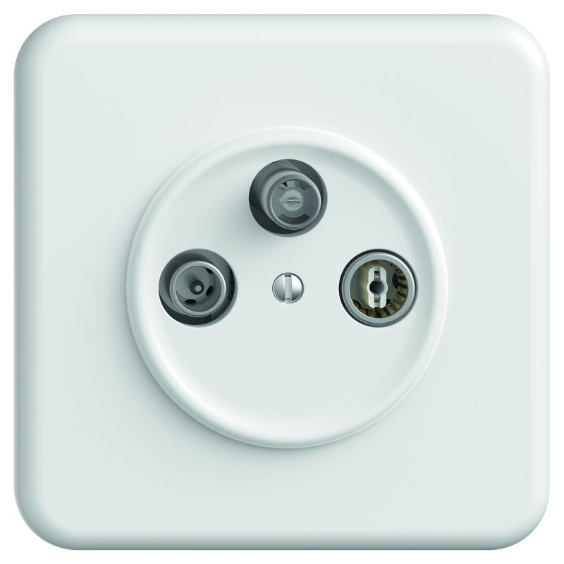 STANDARD DUE UP Antennendose für R/TV/SAT weiss