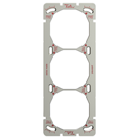FELLER SNAPFIX® Montageplatte 3-FACH (3x1) vertikal si