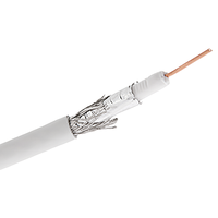Cavo coassiale 75 Ohm bianco anello 25m