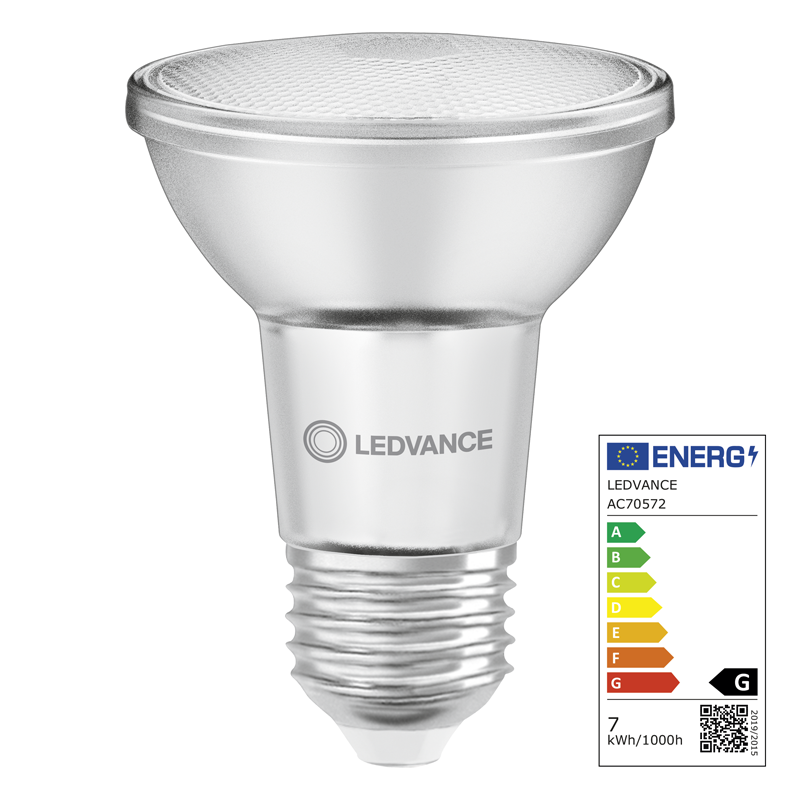 Osram LED  Parathom PAR20 DIM E27 240V 6.4W 350lm WW