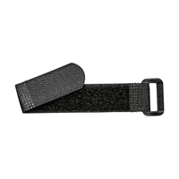 Klettkabelbinder mit Schnalle, 25x190mm, schwarz, 5 Stk.