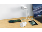 Adaptateur de charge GaN 67W PD 1xUSB-A + 2xUSB-C max. 5.85A bl
