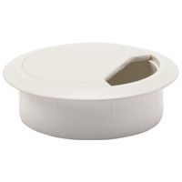 Passaggio di cavi per tavola bianco  72x60x21mm apertura 60mm Ø