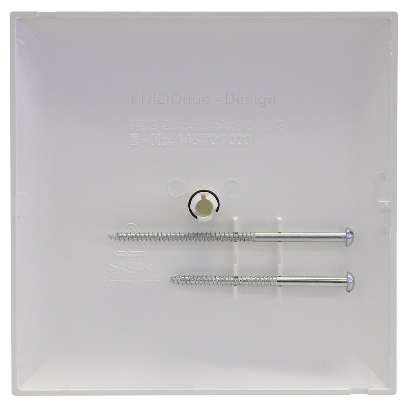 Abdeckplatte weiss steckbar 130x130mm