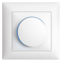 EDIZIOdue UP-LED-Drehdimmer UNIVERSAL 4-400W/VA (LED 4-200W) ws blau beleuchtet