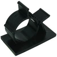 Kabelklammer 17/20mm selbstklebend schwarz 5 Stk.