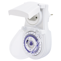 Timer meccanico 24h / intervallo di commutazione 15min IP44 bi