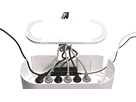 D-Line Gestione dei cavi Design Box bianco 410x165x135mm