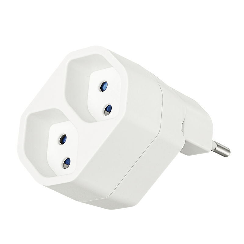Adattatore multiplo MANTA 2xT13 girevole 320° bi