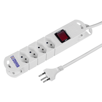Presa multipla VARIABL 4xT13 5m con interruttore e magneti bi