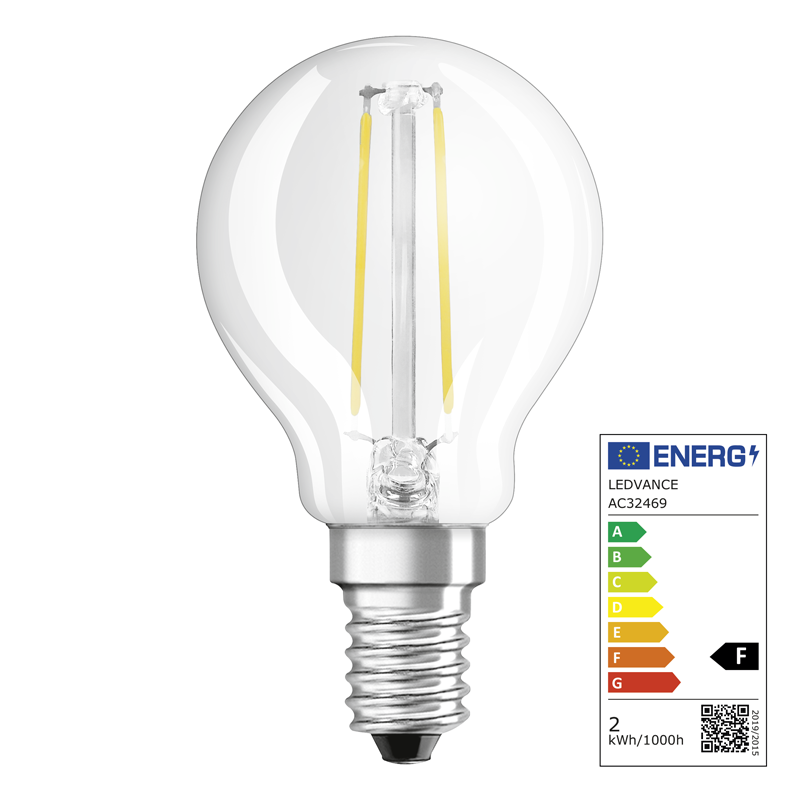 Osram LED Star Retrofit Classic P E14 240V 1.5W 136lm WW
