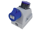 Prise murale combinée CEE16/3 + T23 IP55