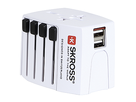 SKROSS Reiseadapter MUV World - World + 2xUSB-A 2-polig max. 2.5A mit Sicherung