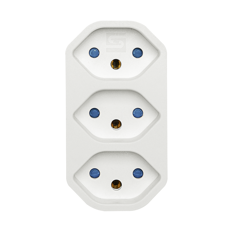 Mehrfachadapter MANTA 3xT13 drehbar 320° ws