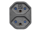 Mehrfachadapter MANTA 2xT13 drehbar 320° sw