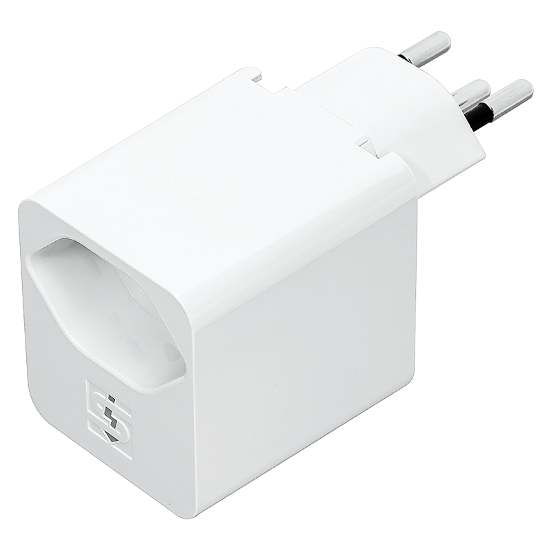 Chargeur USB-C PD 18W 5V/3.0A + 1xT13 rotatif 325° bl