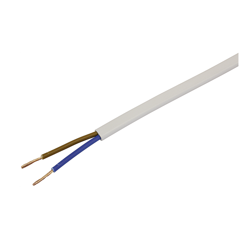 Tdf Kabel 2x1mm² weiss Spule 100m