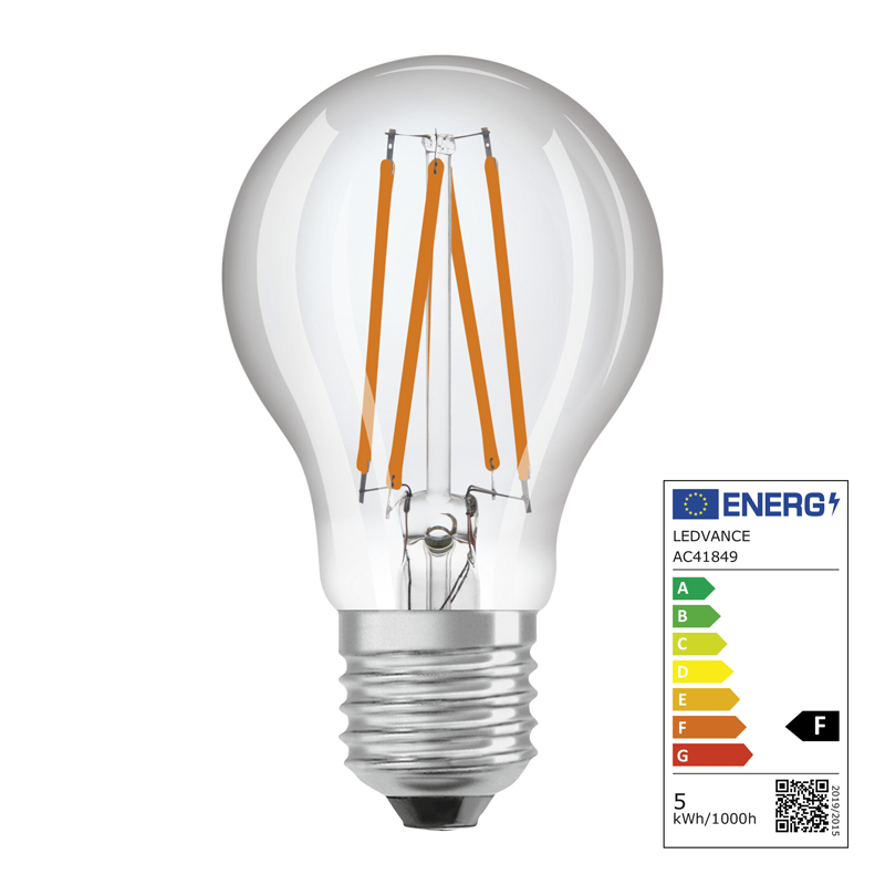 Osram LED Star Classic A E27 240V 4.9W 470lm WW