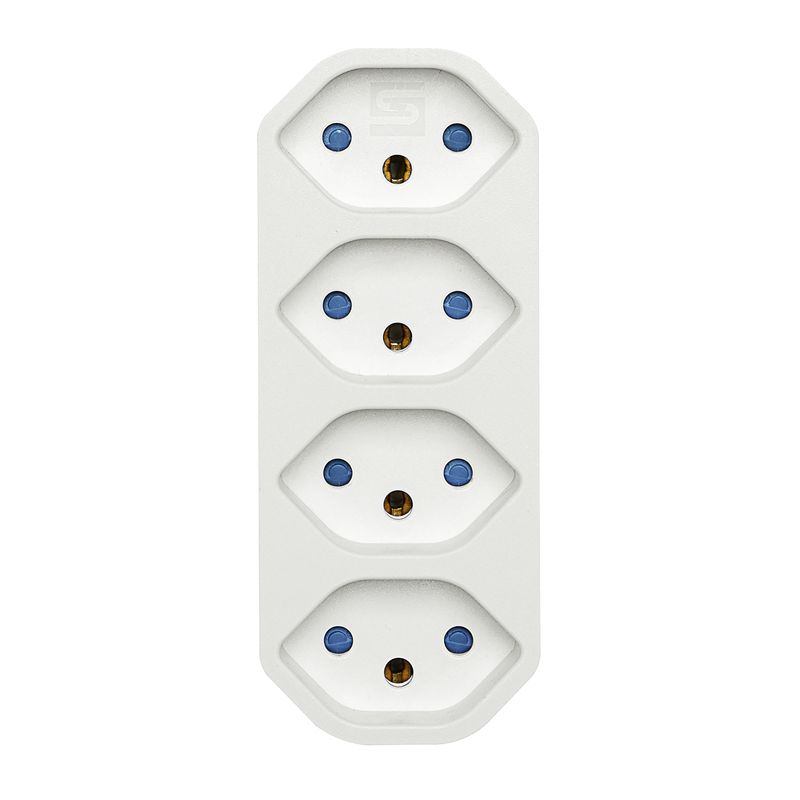 Mehrfachadapter MANTA 4xT13 drehbar 320° ws
