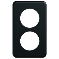 STANDARDdue Piastra di copertura da inc. DOPPIO Ø 50mm nr