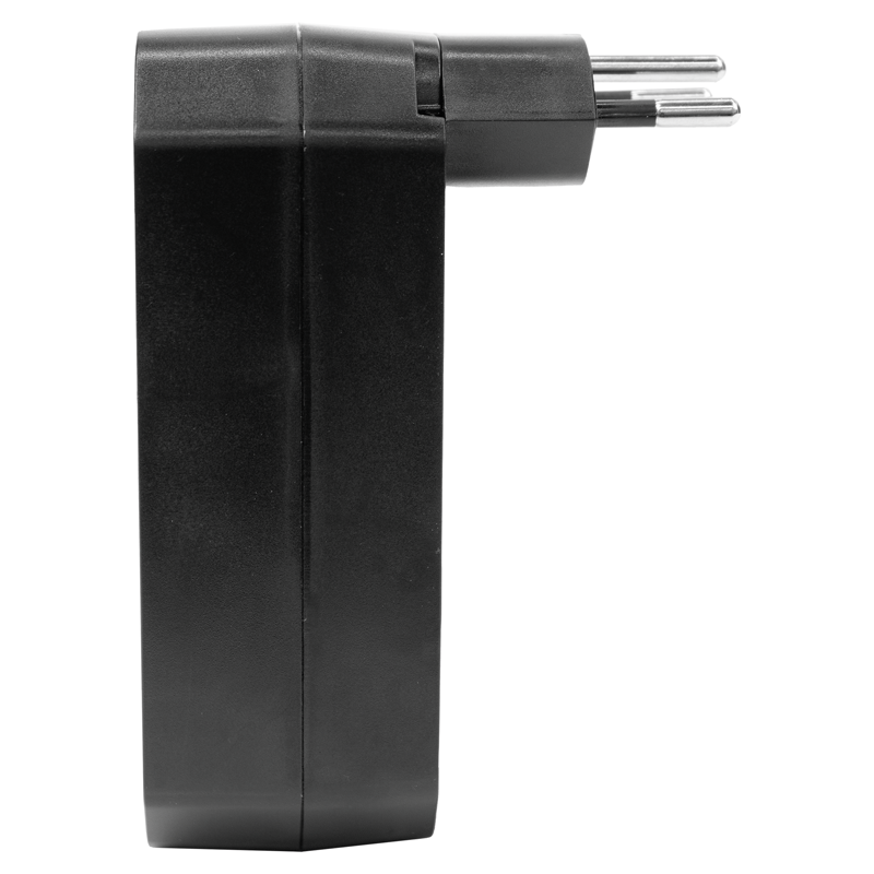 Mehrfachadapter MANTA 3xT13 + 1xUSB-C PD drehbar 320° sw