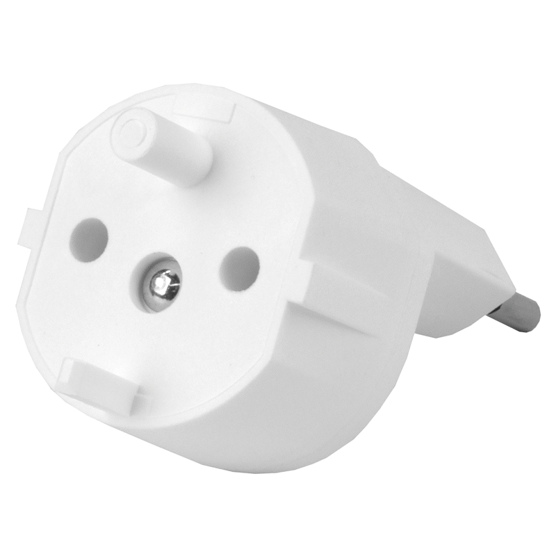 Adattatore FISSO Germania CEE7/17 - Svizzera T11 2 poli decentralizzato bi