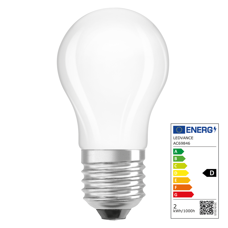 Osram LED Superstar Retrofit Classic P E27 240V 1.8W 250lm WW